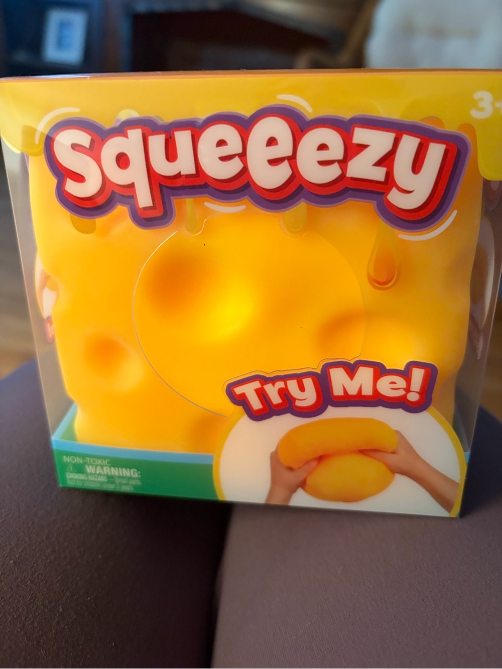 Squeezy Yellow Squeezy Stress Toy - Try Me